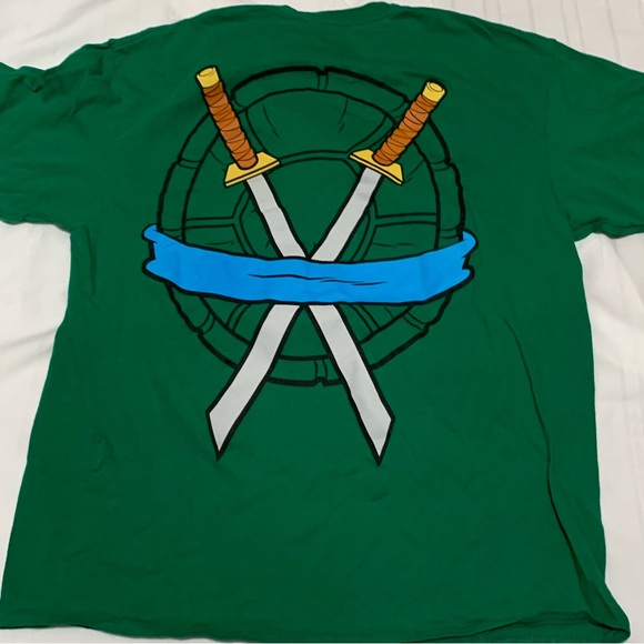 Teenage Mutant Ninja Turtle Leonardo Green Shirt XL - Picture 3 of 3